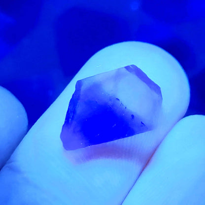 Bingham Blue Fluorite Octahedron Slice, New Mexico Fluorite