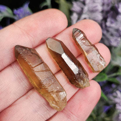 Smoky Citrine Crystal, Natural Raw Congo Citrine Point