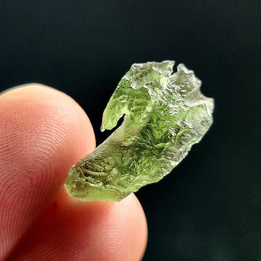 Moldavite Specimen 1.60g, Genuine Moldavite Tektite