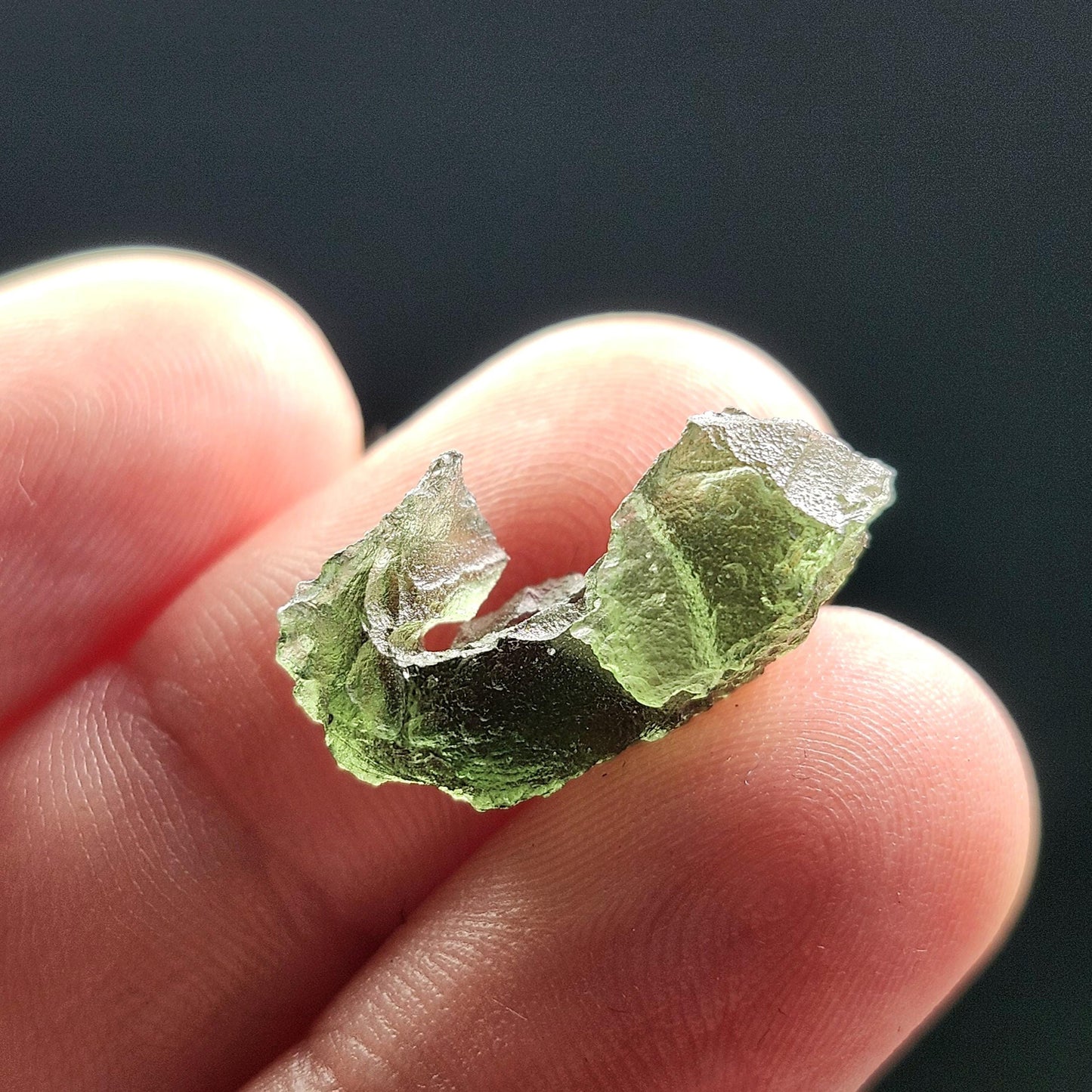 Moldavite Specimen 1.60g, Genuine Moldavite Tektite