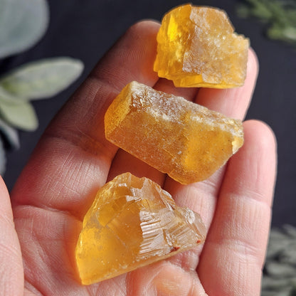 Cubic Yellow Fluorite Crystals from Morocco