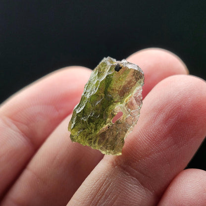 Moldavite 1.9g with Natural HOLE
