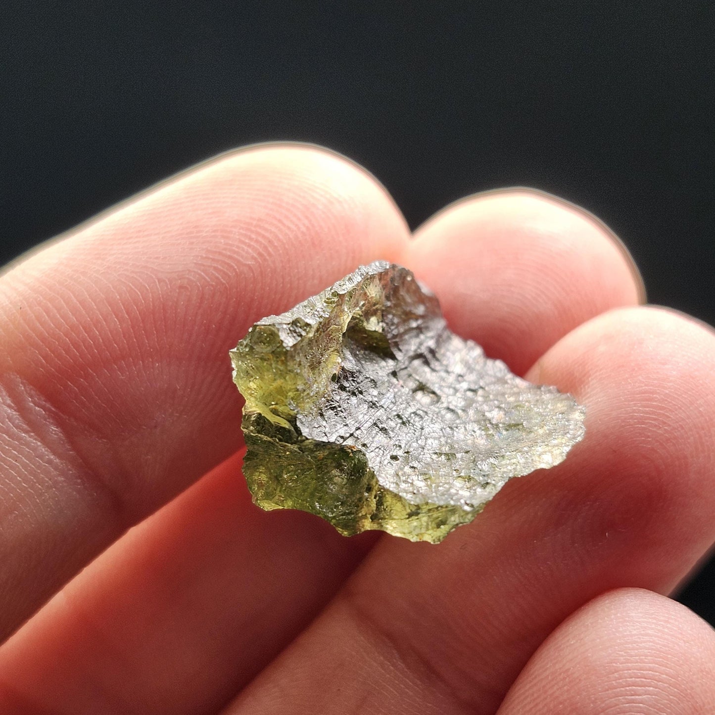 Moldavite 1.9g with Natural HOLE