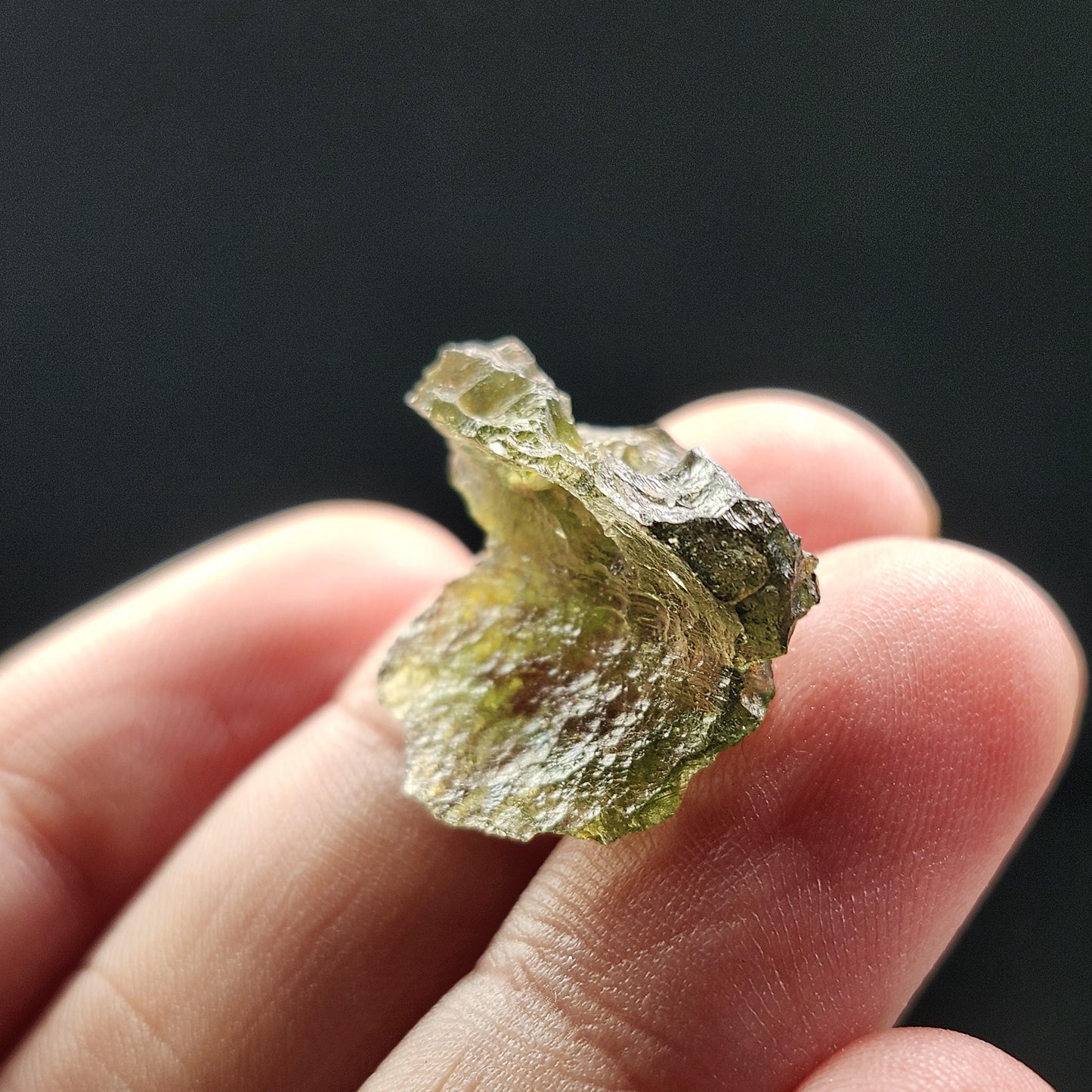 Moldavite 1.9g with Natural HOLE