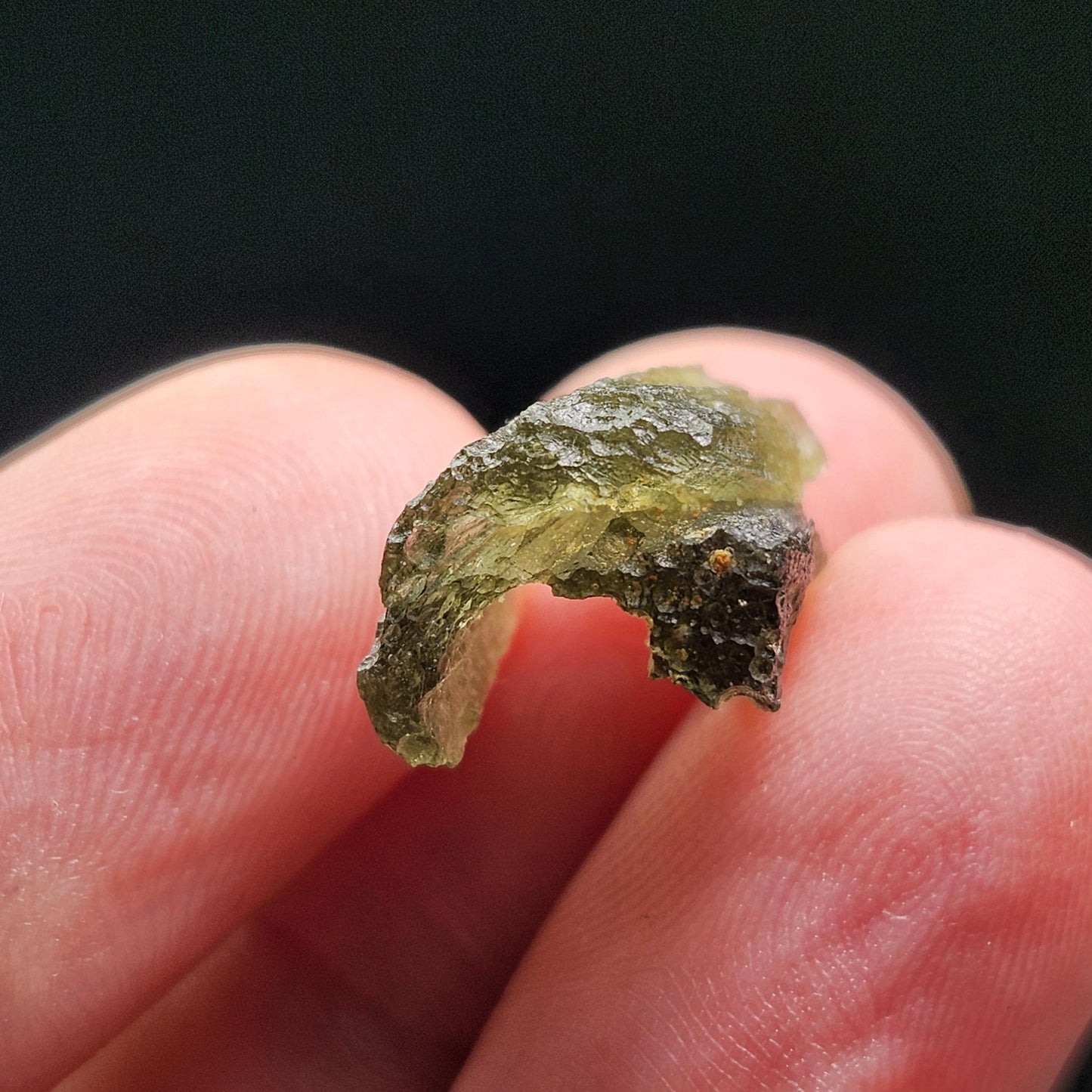 Moldavite 1.3g with Natural HOLE