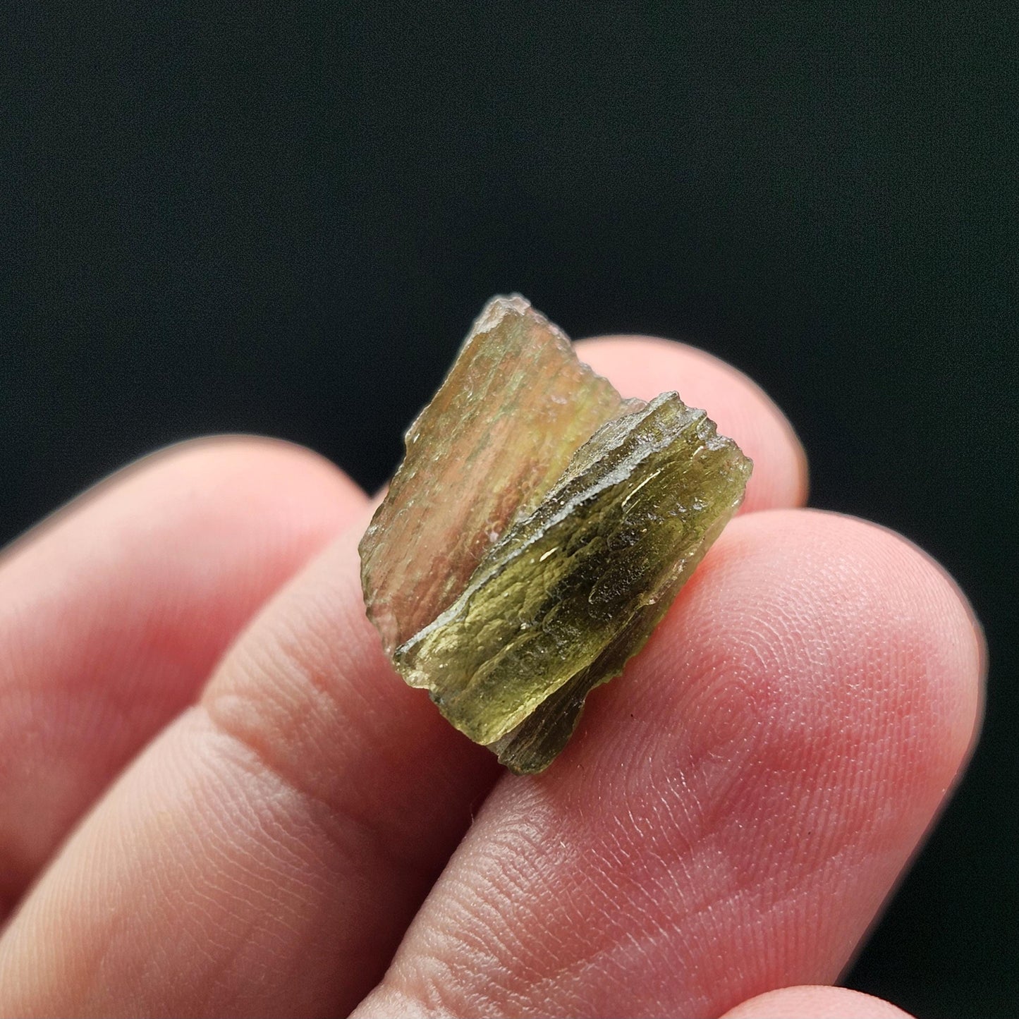 Moldavite 1.3g with Natural HOLE