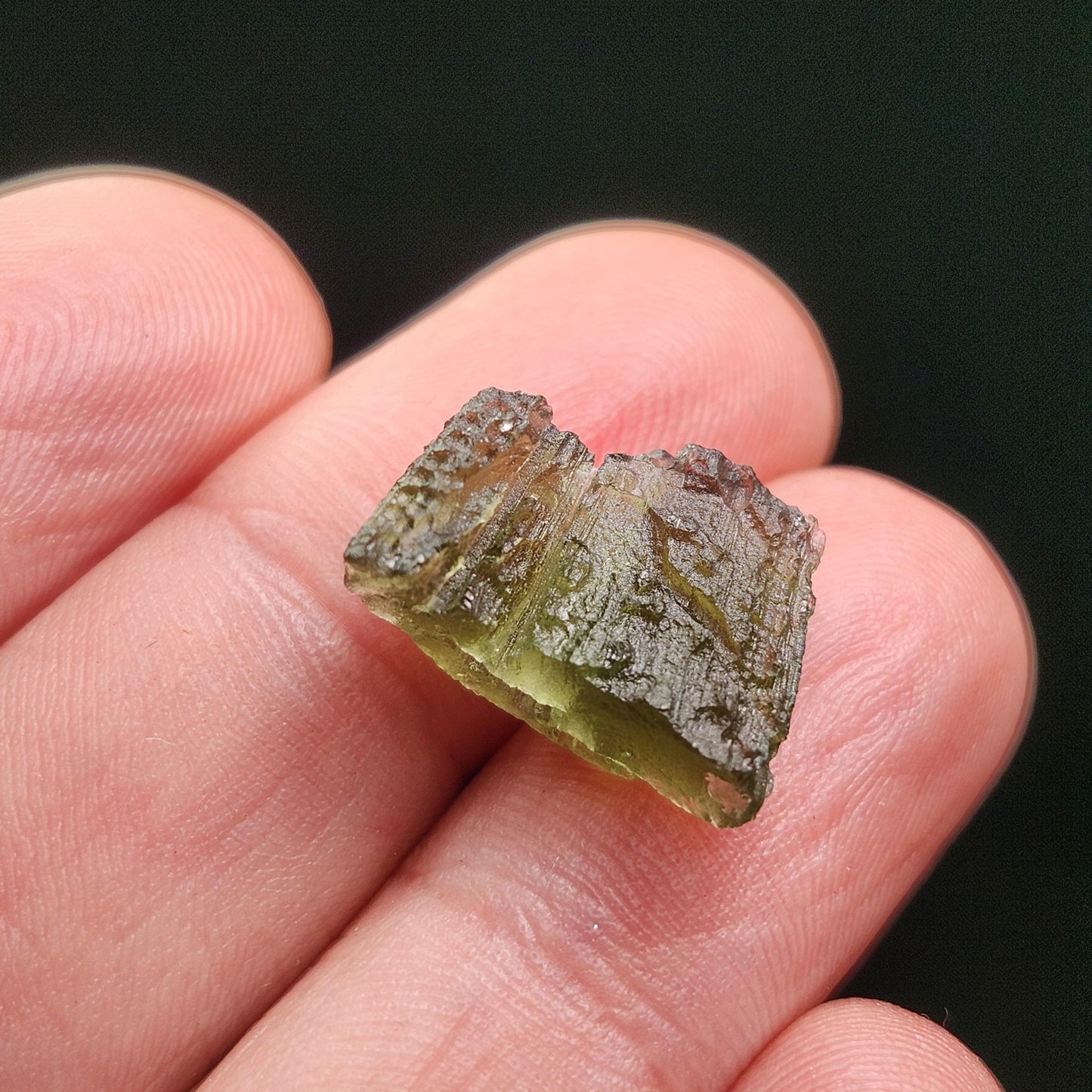 Moldavite 1.4g with Natural HOLE