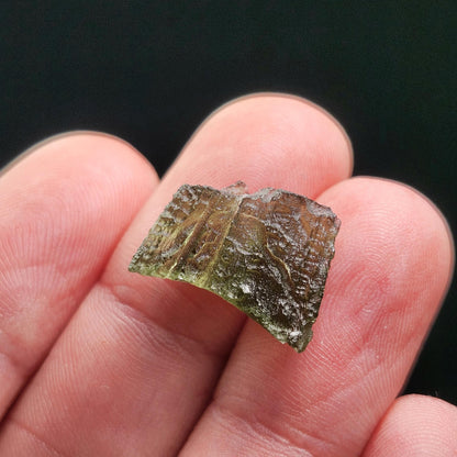 Moldavite 1.4g with Natural HOLE