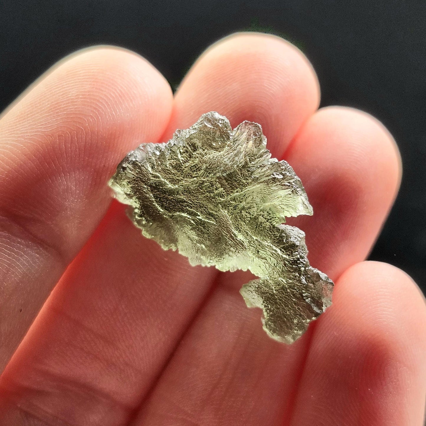 Moldavite Crystal Specimen 2.34g