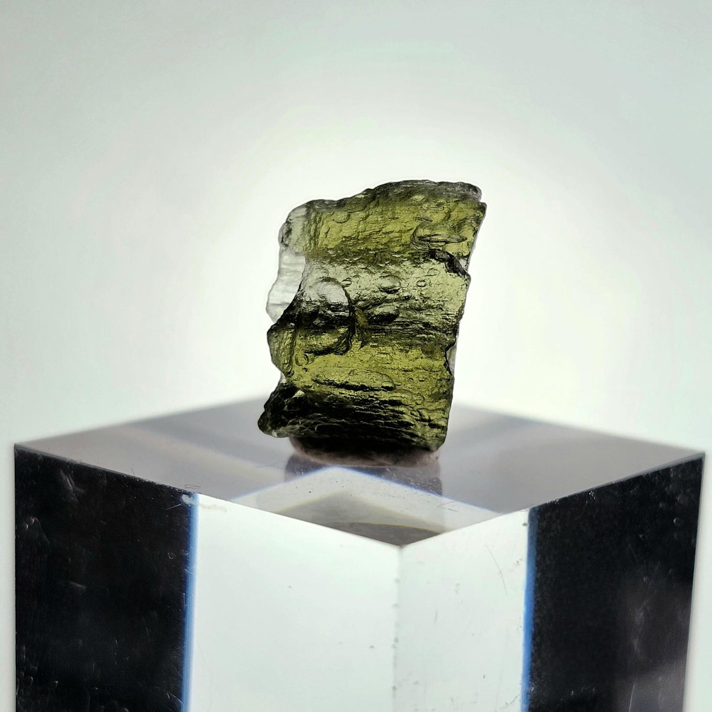 Moldavite with Natural HOLE Specimen