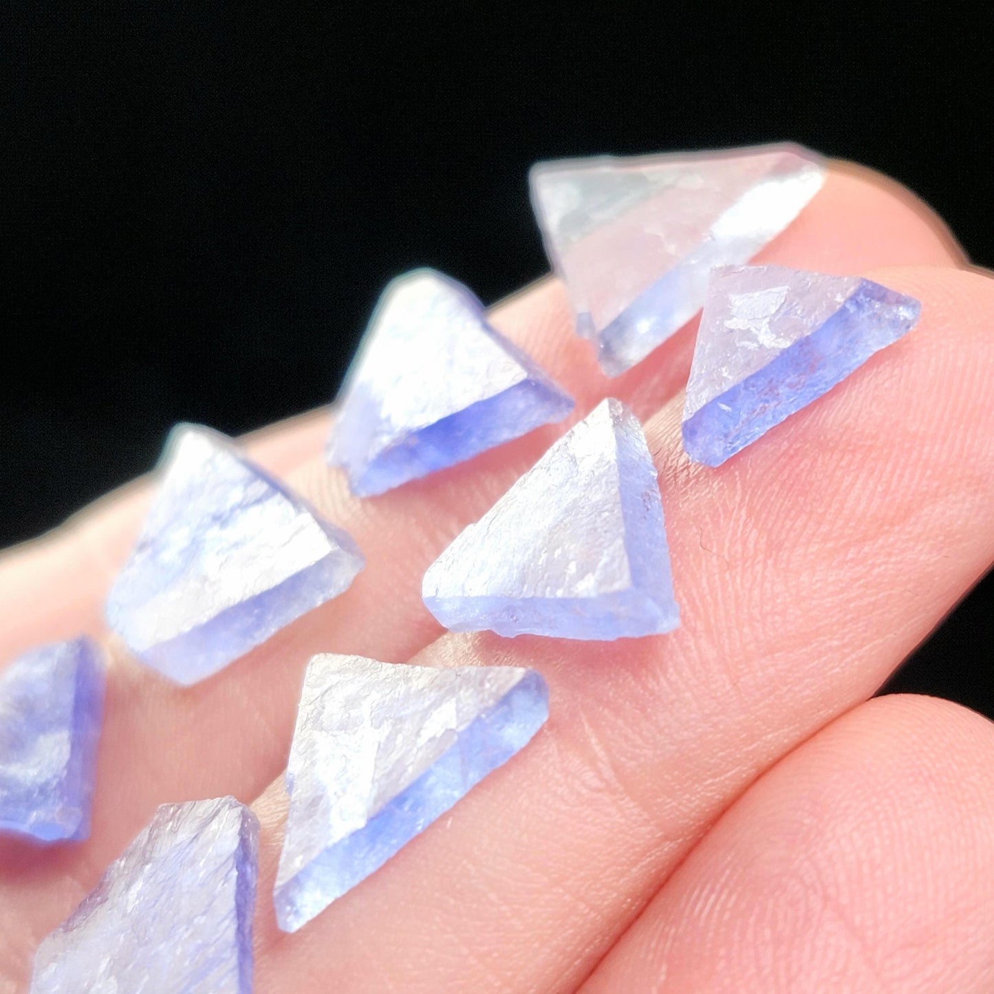 Bingham Blue Fluorite Octahedron Slice, New Mexico Fluorite