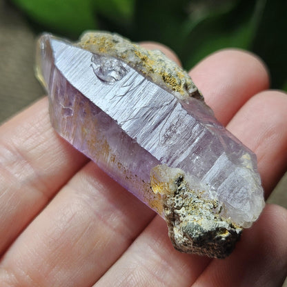 Enhydro Amethyst Crystal, Two MOVING Water Bubbles (28g)