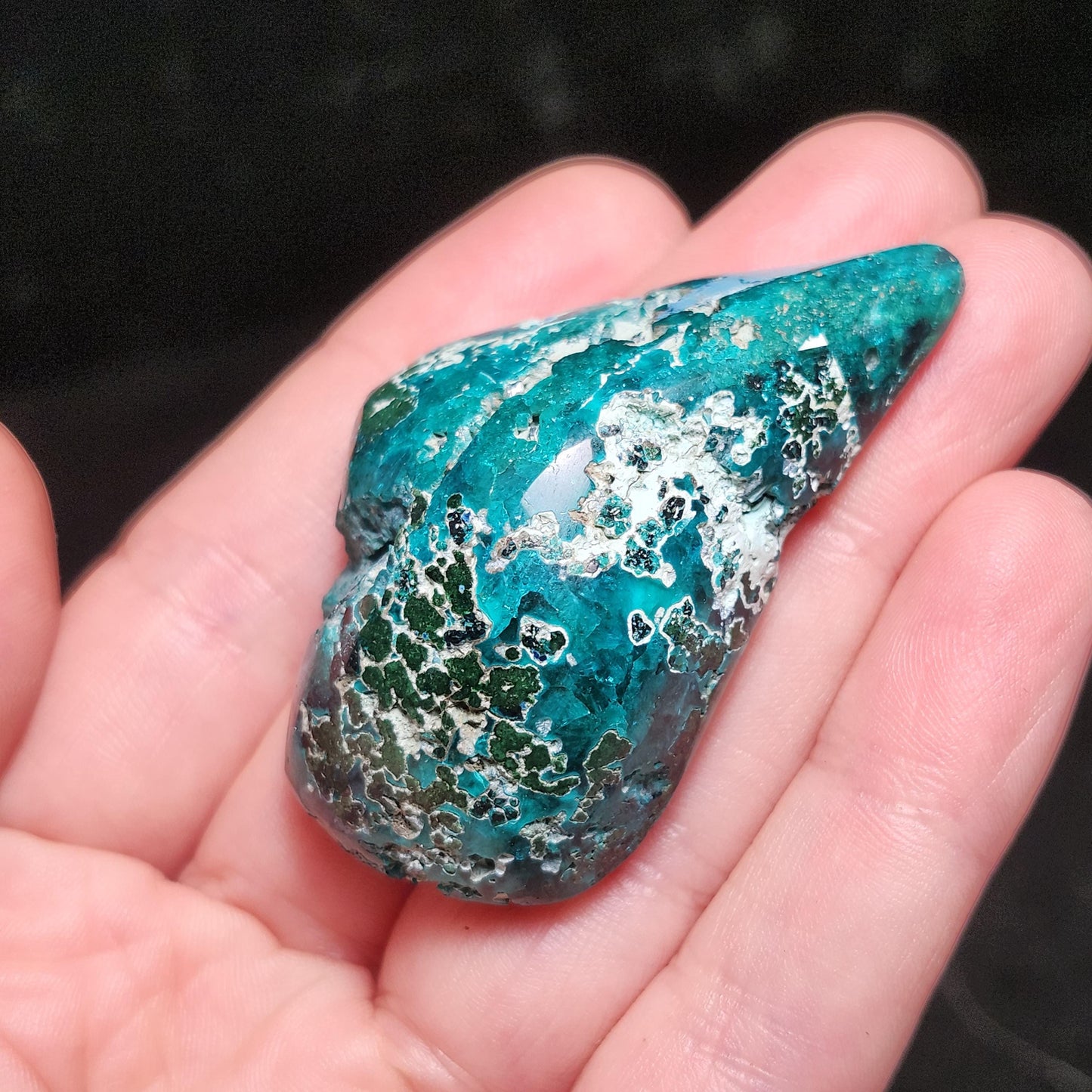 Dioptase Crystal Specimen 44g: Congo Green Gemstone