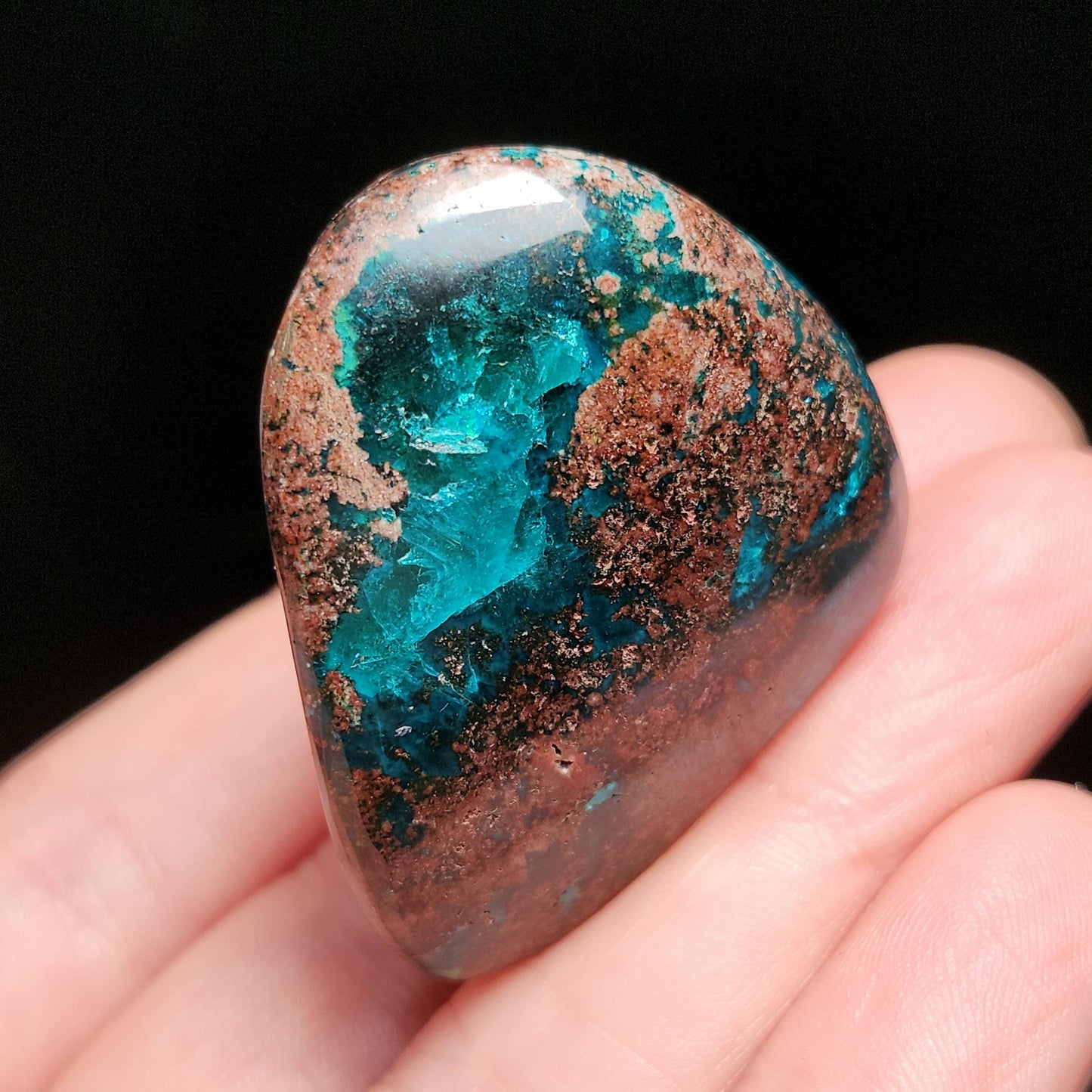 Dioptase Crystal Specimen 43g: Congo Green Gemstone