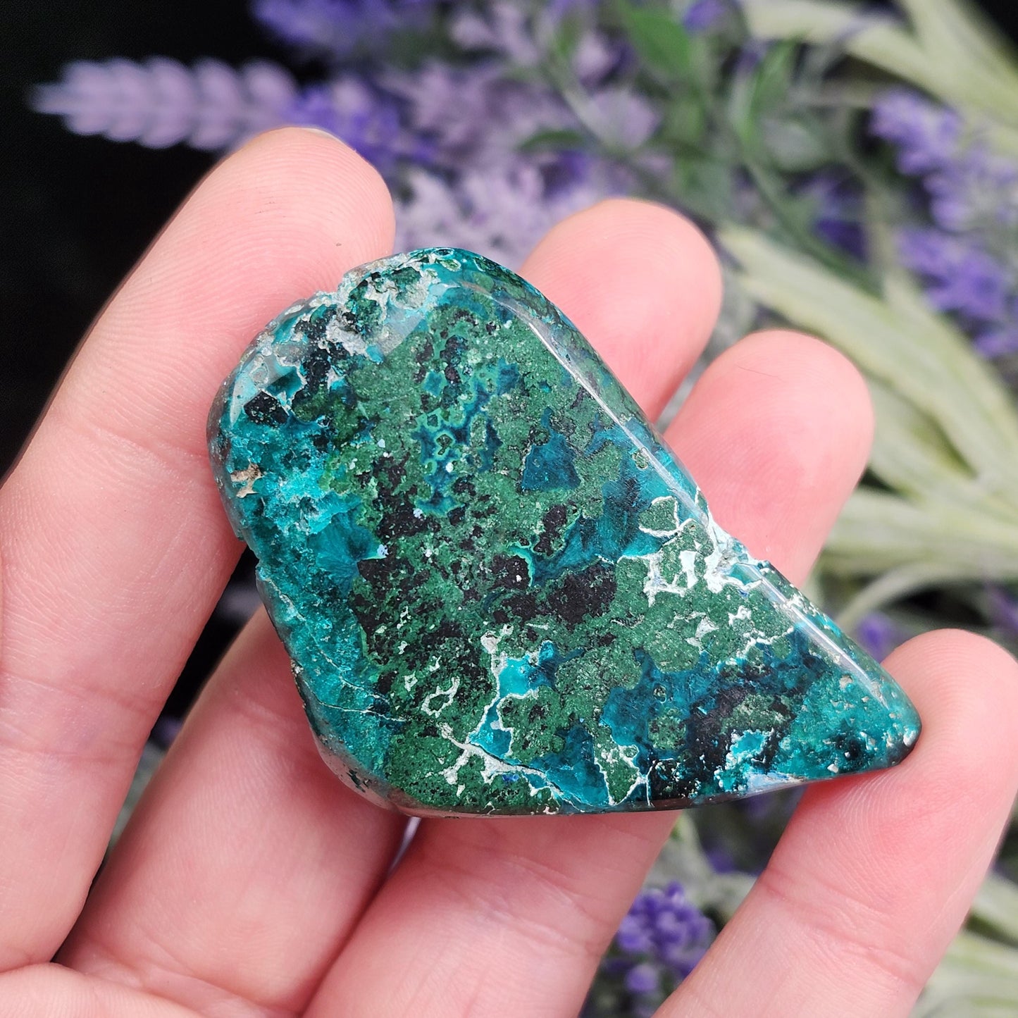 Dioptase Crystal Specimen 44g: Congo Green Gemstone