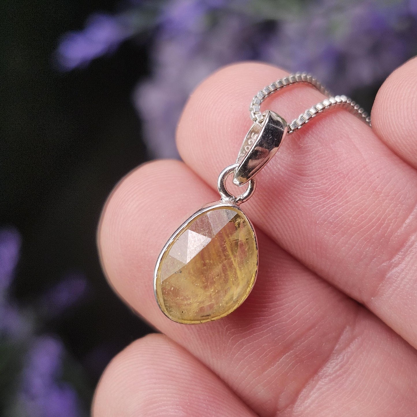 Yellow Sapphire Pendant