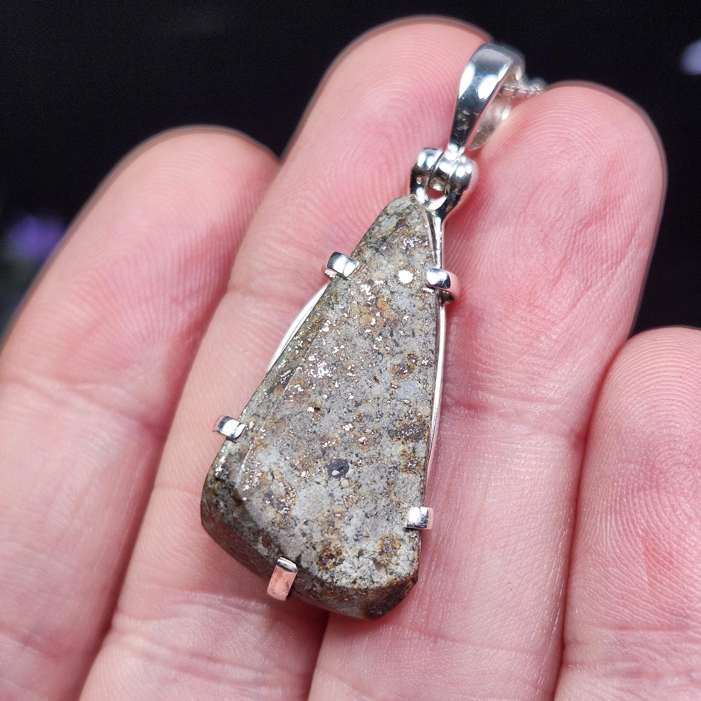 Chondrite Meteorite Pendant