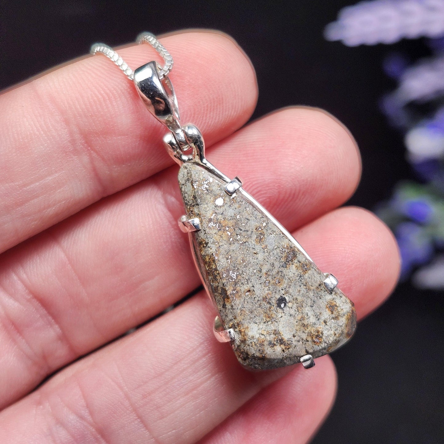 Chondrite Meteorite Pendant