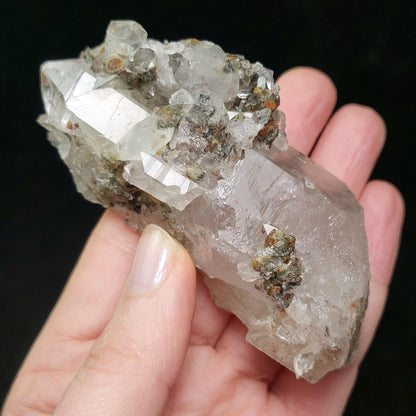 Garden Quartz Crystal 166g, Scenic Lodolite Quartz