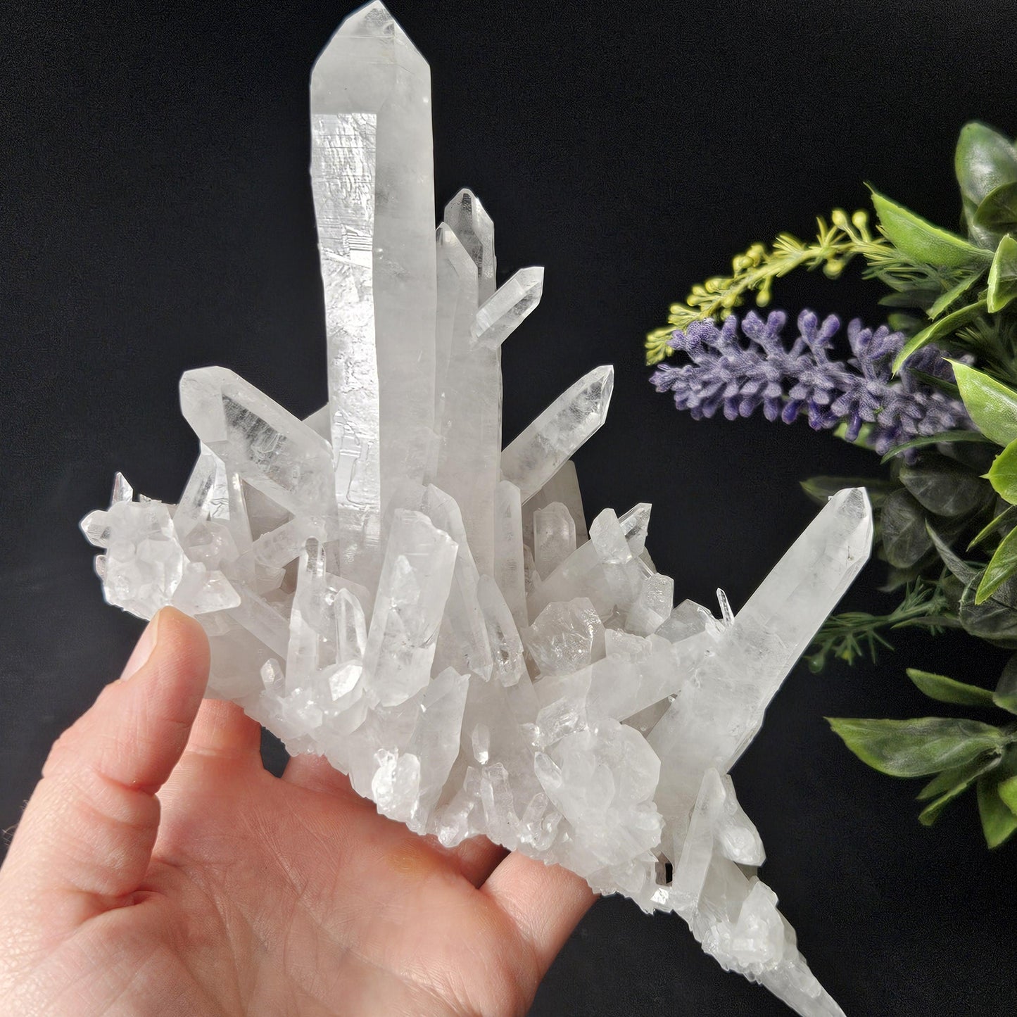 Arkansas Quartz Crystal Cluster, 343 grams