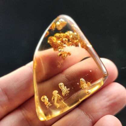 Amber with Bugs & Static ENHYDRO 10.5g