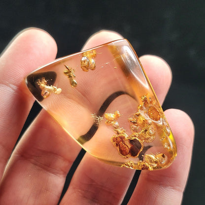 Amber with Bugs & Static ENHYDRO 10.5g