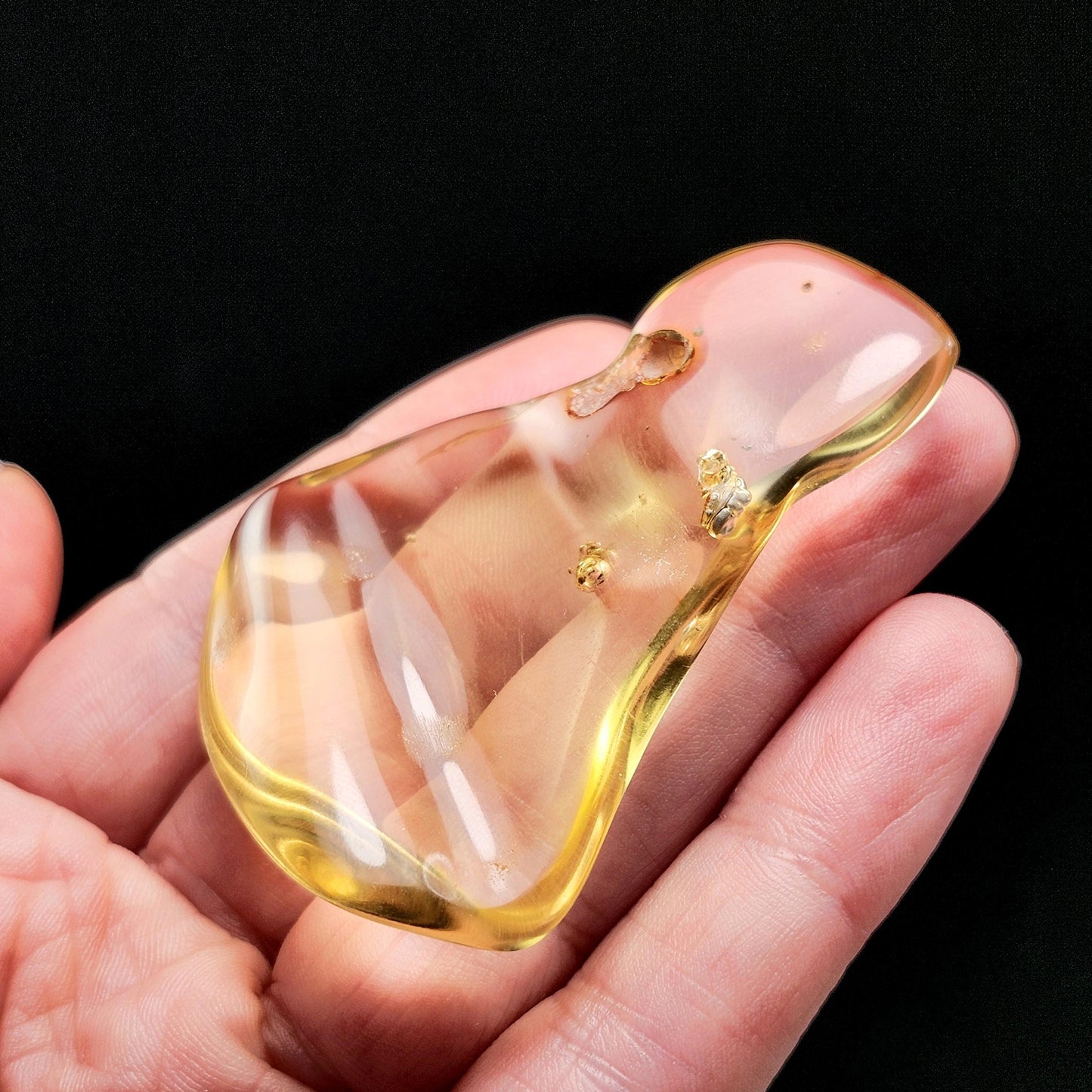 Amber with Bugs & Static ENHYDRO 11.5g