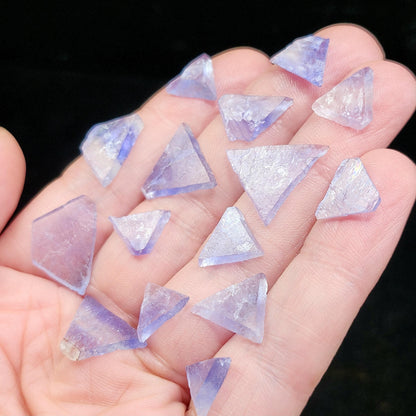 Bingham Blue Fluorite Octahedron Slice, New Mexico Fluorite