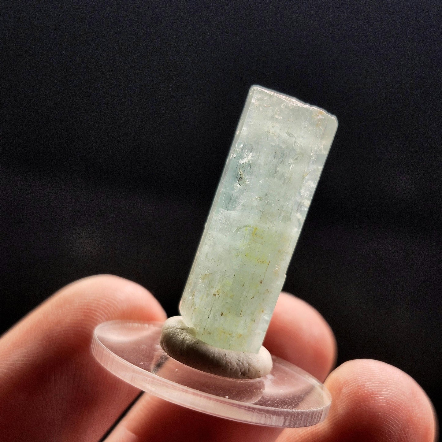 Terminated Aquamarine Crystal from Nigeria 3.55g, Nigerian Emerald Aquamarine, Vanadium Beryl