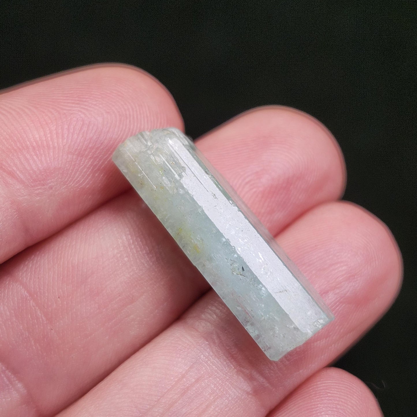 Terminated Aquamarine Crystal from Nigeria 3.55g, Nigerian Emerald Aquamarine, Vanadium Beryl