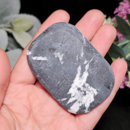 Chrysanthemum Stone, Polished Palm Stone