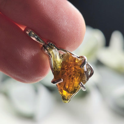 Orange Zincite Pendant