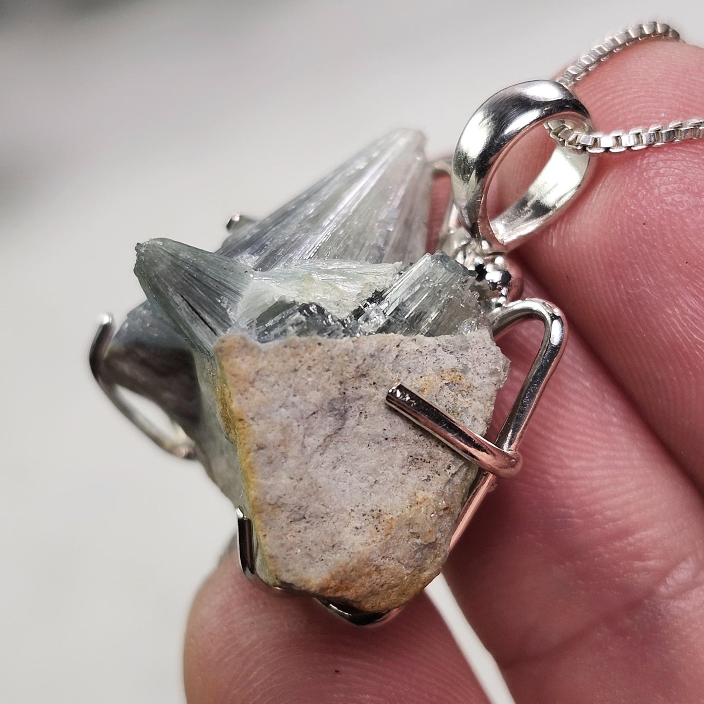 Wavellite Sterling Silver Pendant