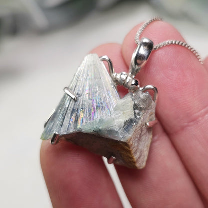 Wavellite Sterling Silver Pendant