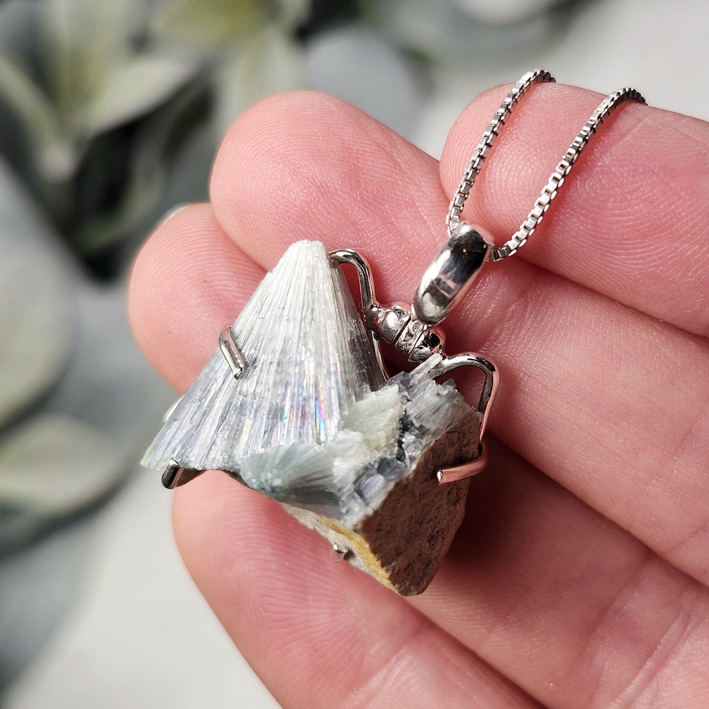 Wavellite Sterling Silver Pendant