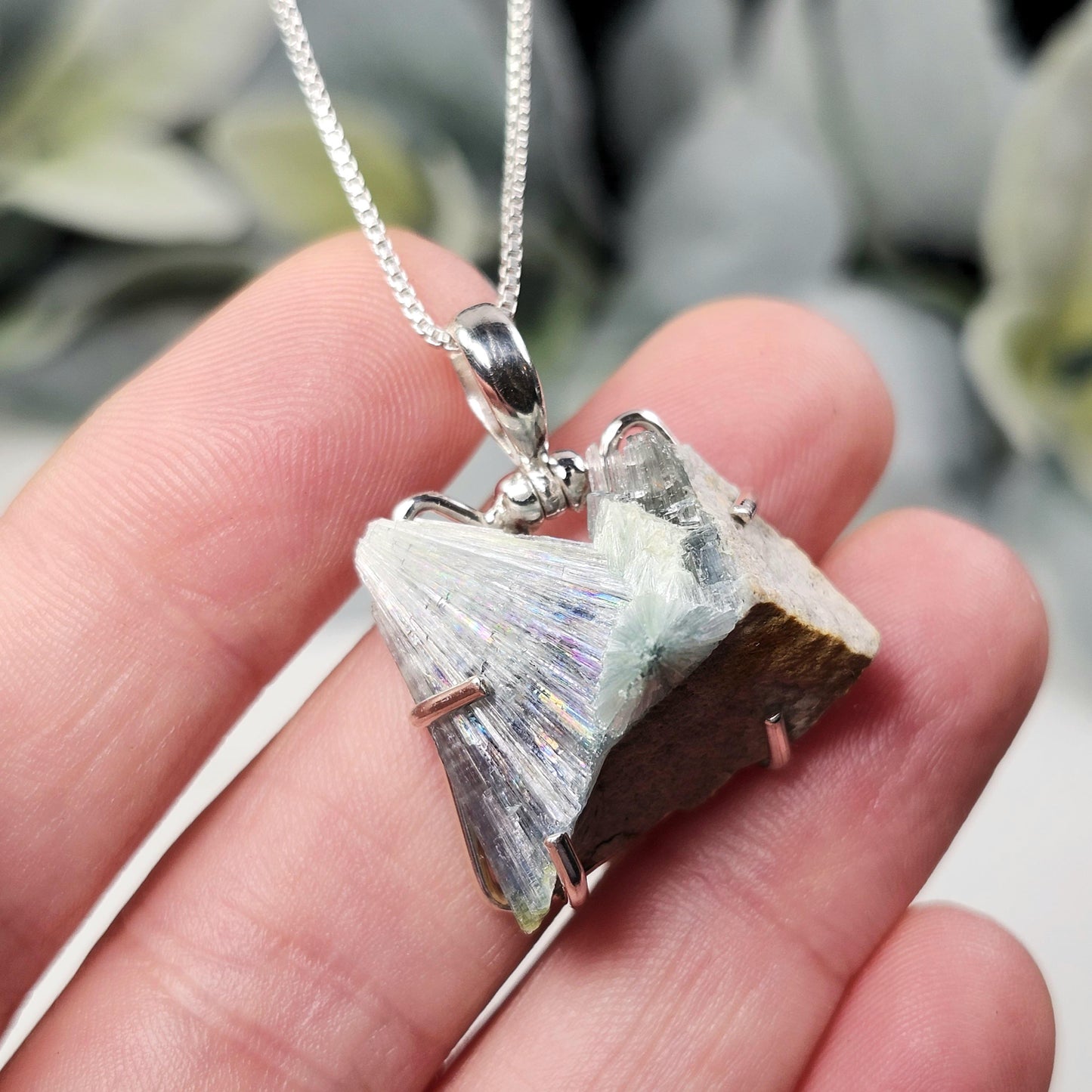 Wavellite Sterling Silver Pendant