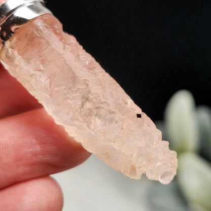 Pink Nirvana Quartz Pendant with Natural HOLE