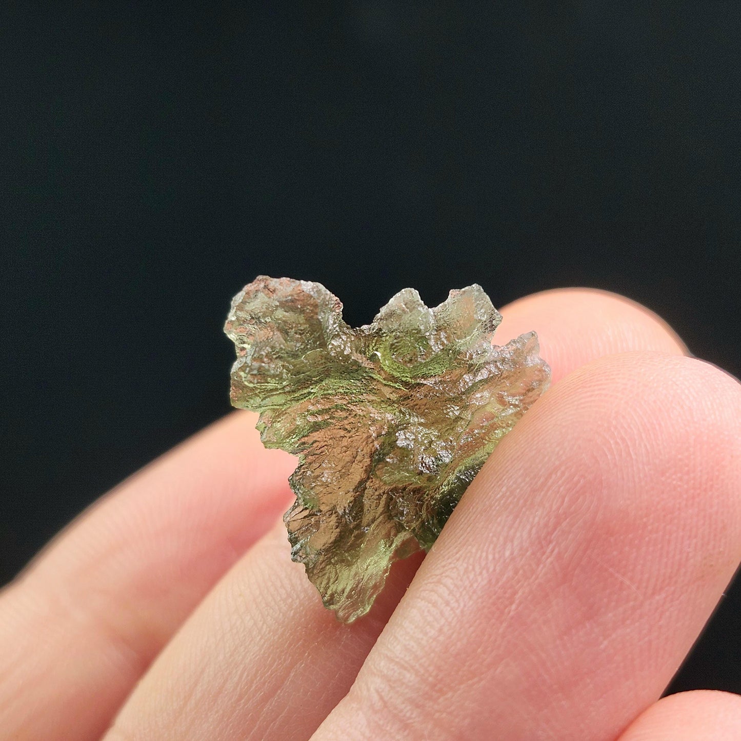 Besednice "Hedgehog" Moldavite 1.2g