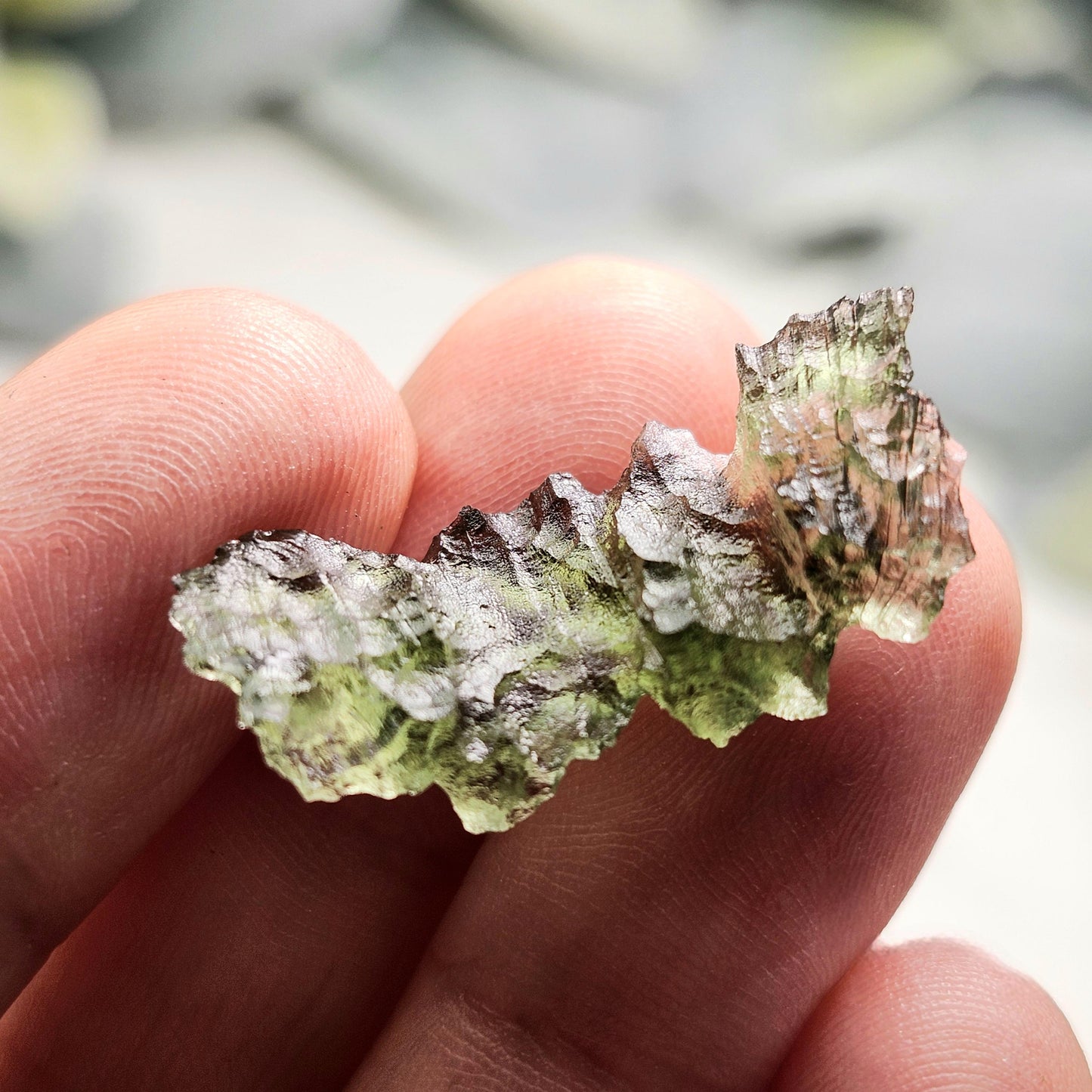 Besednice "Hedgehog" Moldavite 1.86g