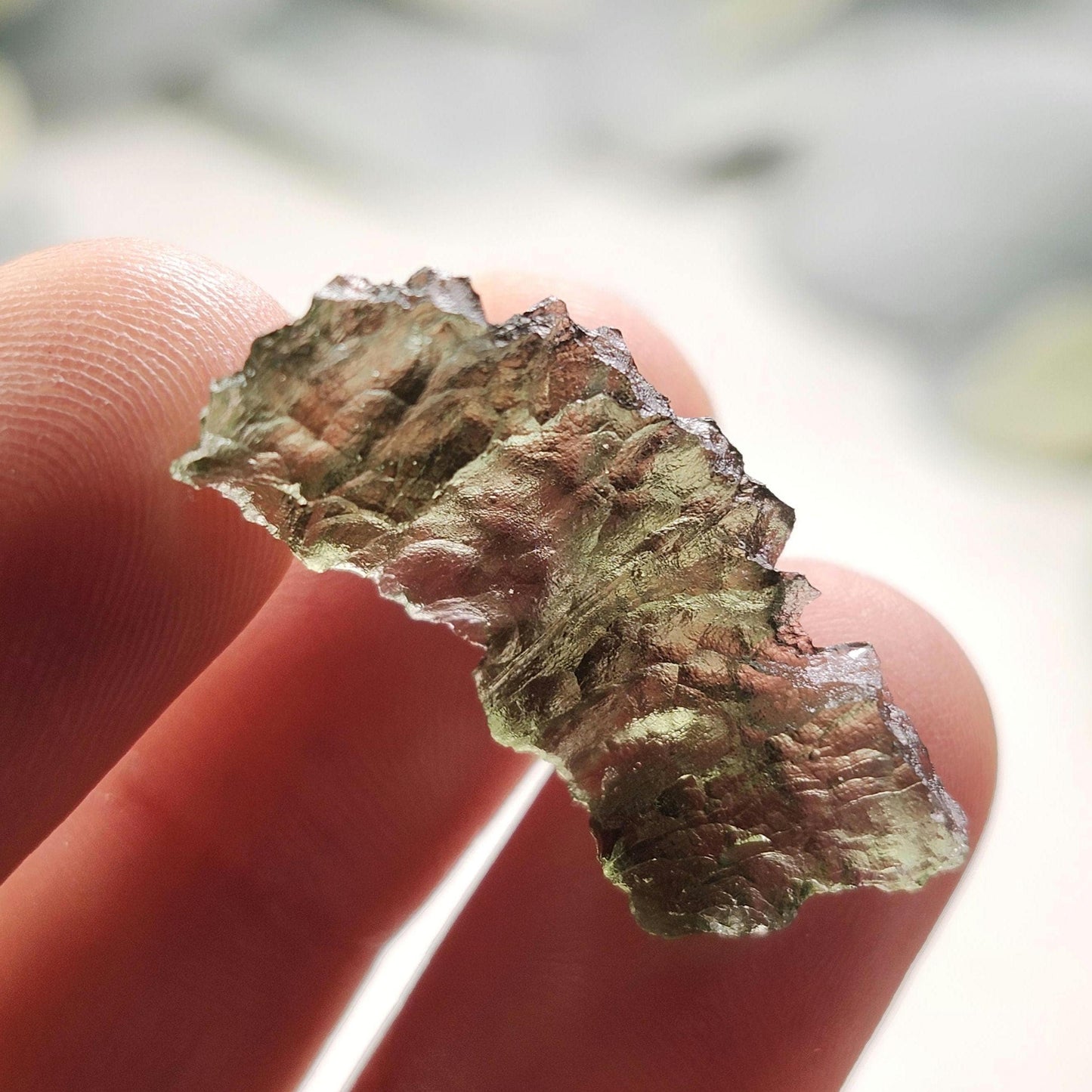 Besednice "Hedgehog" Moldavite 1.86g