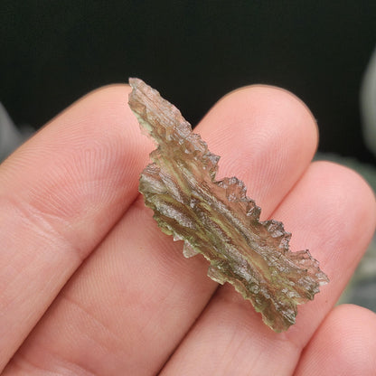 Moldavite Besednice "Hedgehog" Crystal 1.75g