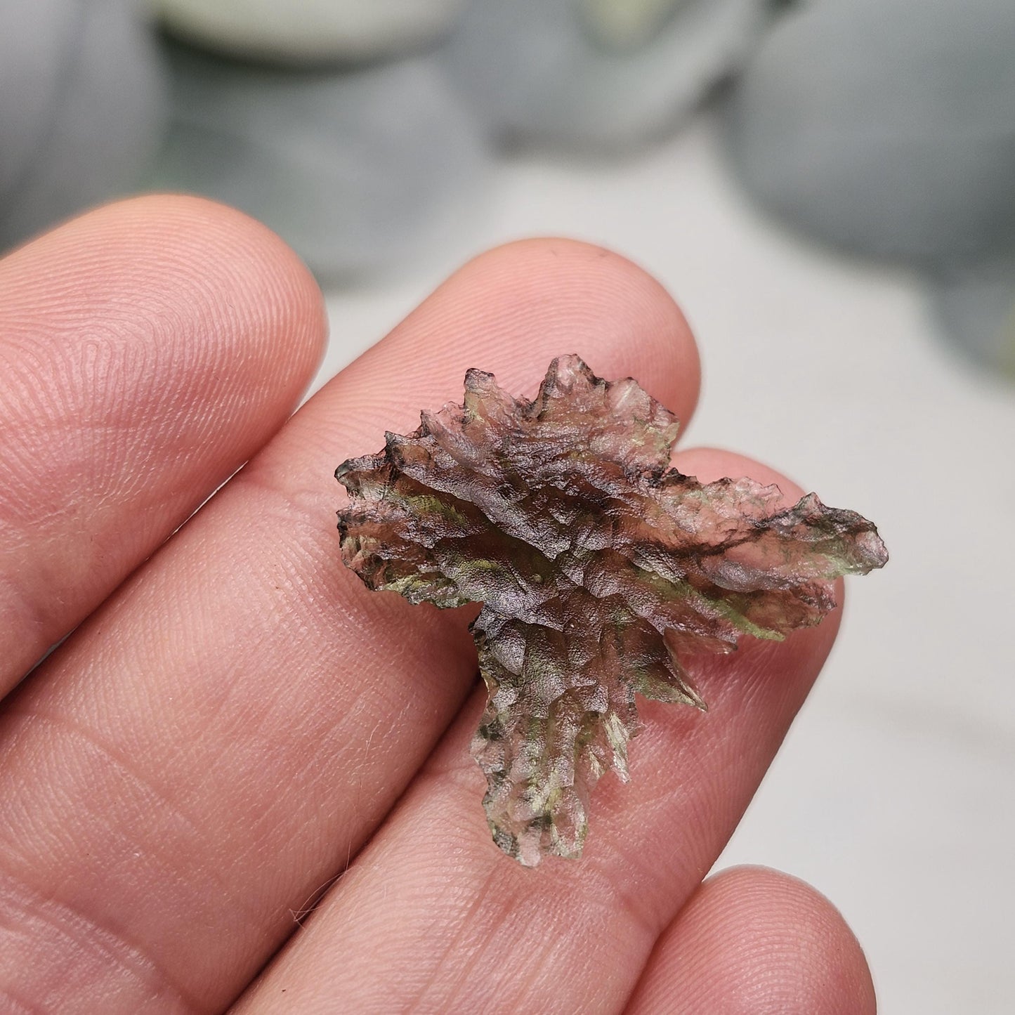 Besednice "Hedgehog" Moldavite 1g
