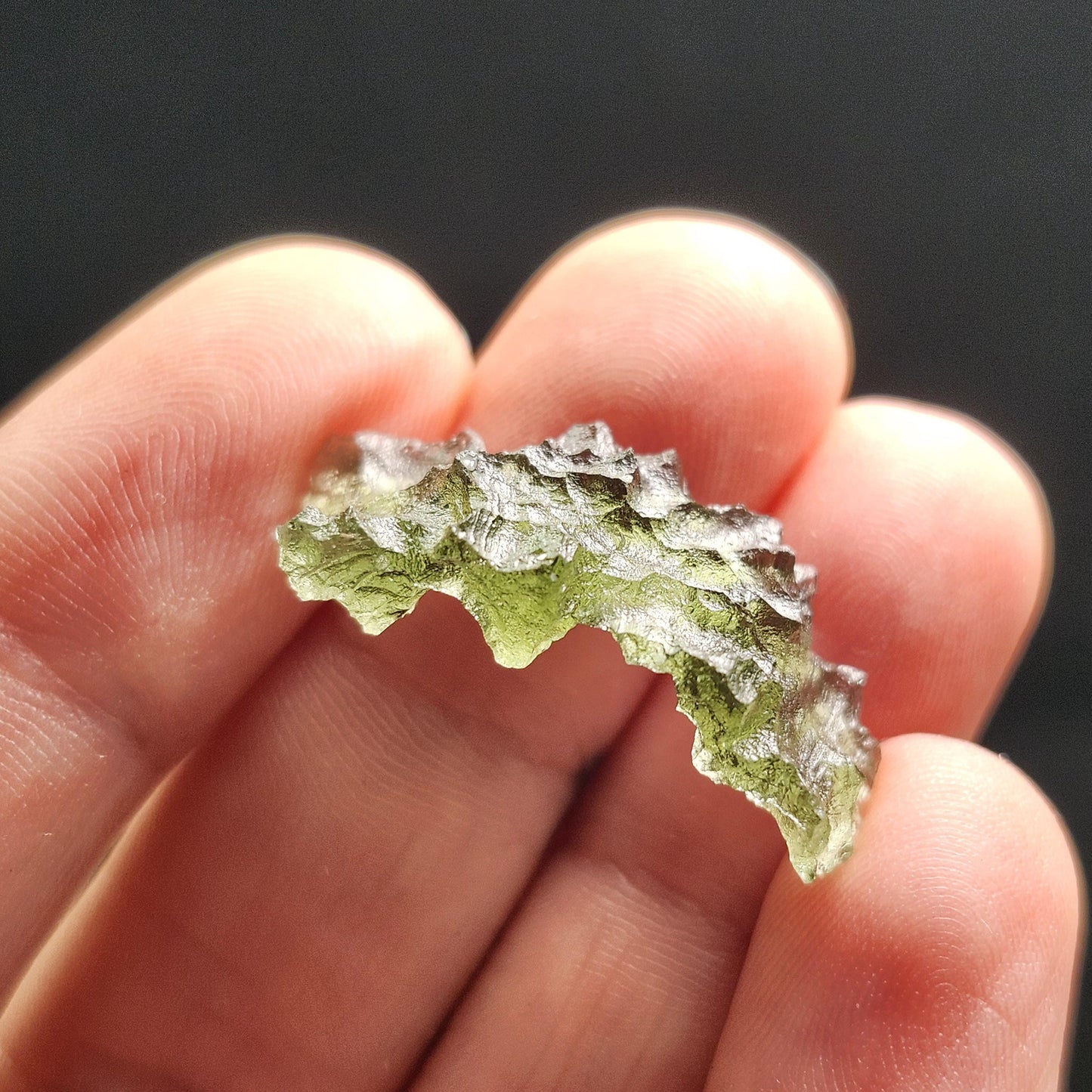 Besednice "Hedgehog" Moldavite 1.8g