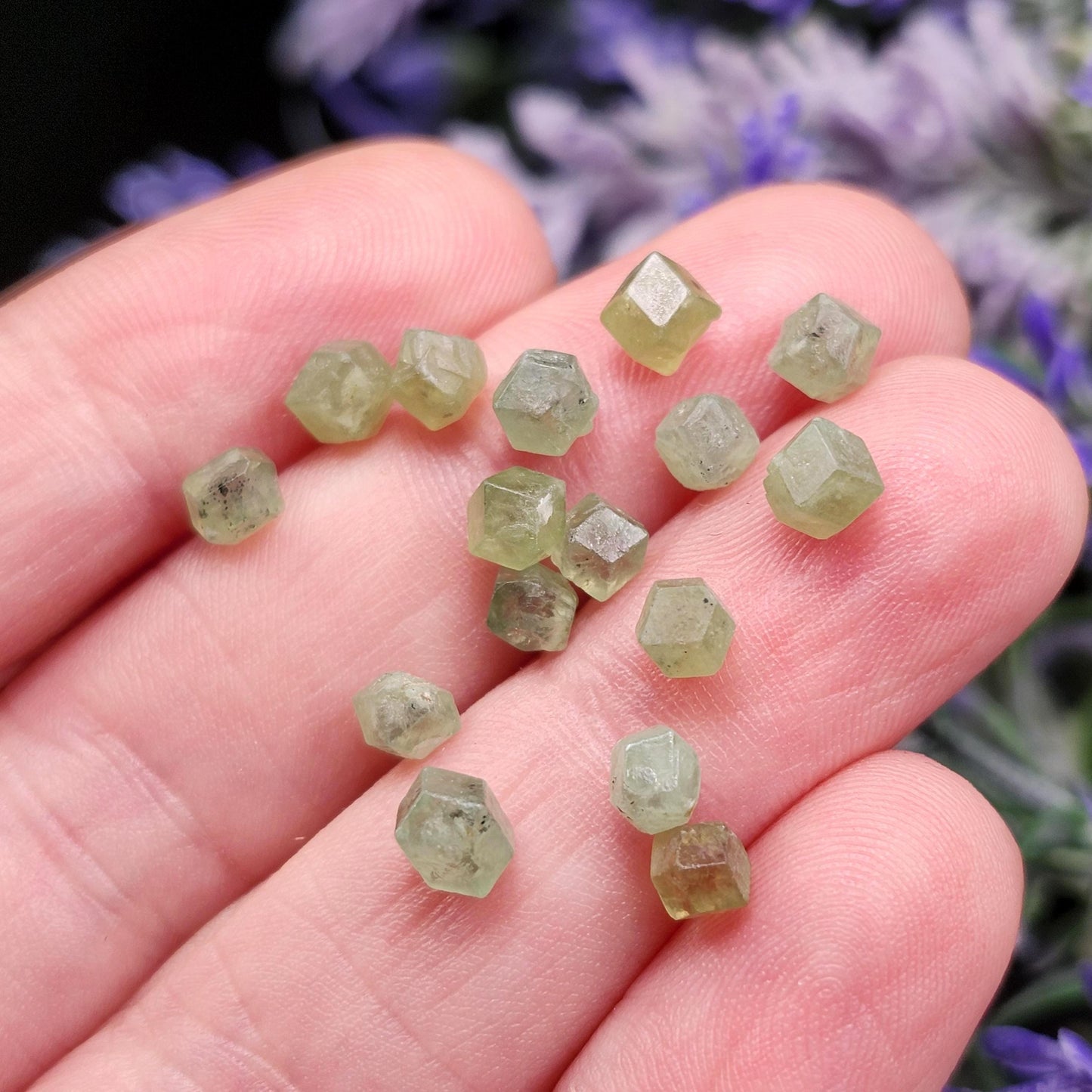 Green Demantoid Garnet Crystal OLD STOCK Specimens