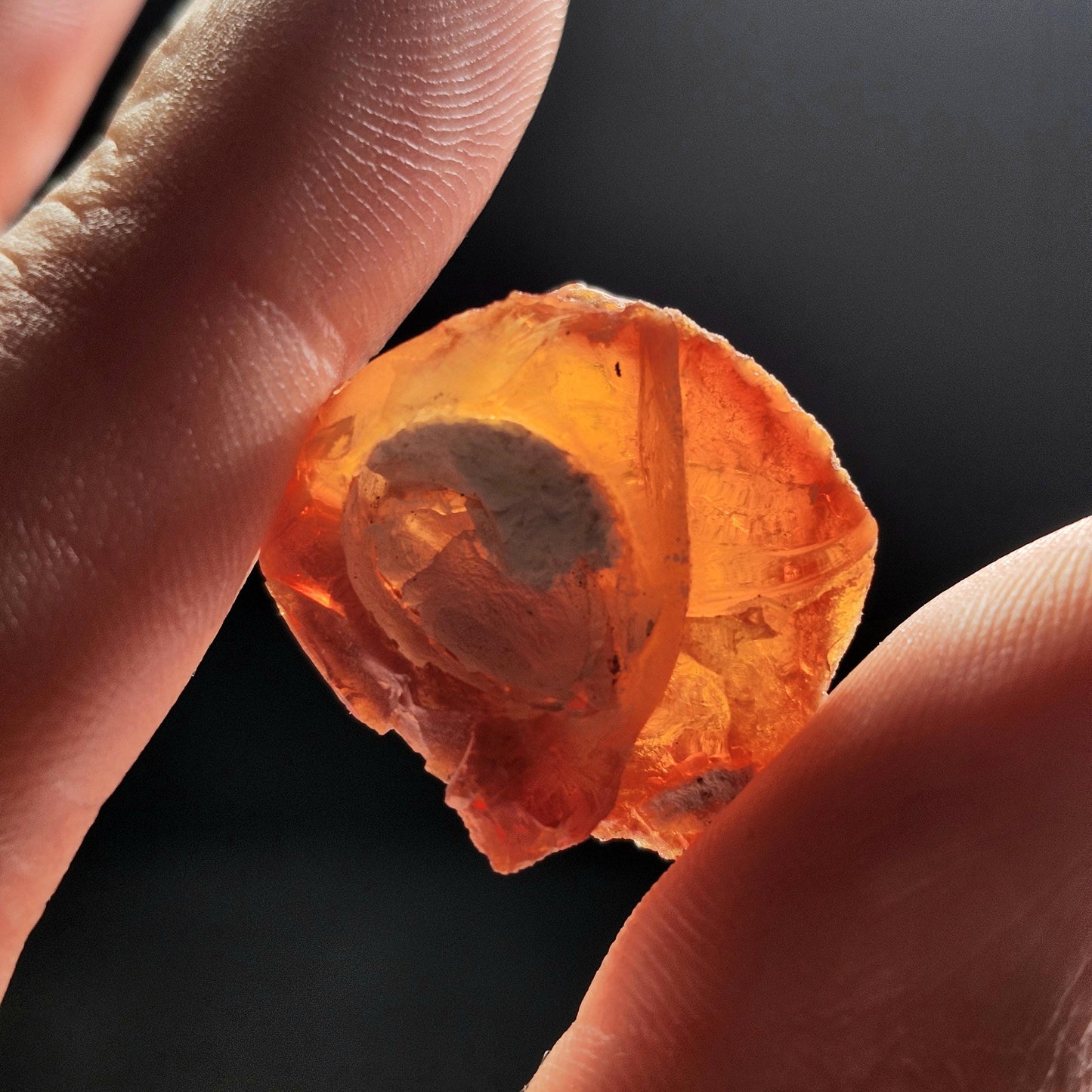Mexican Fire Agate Crystal 4g, High