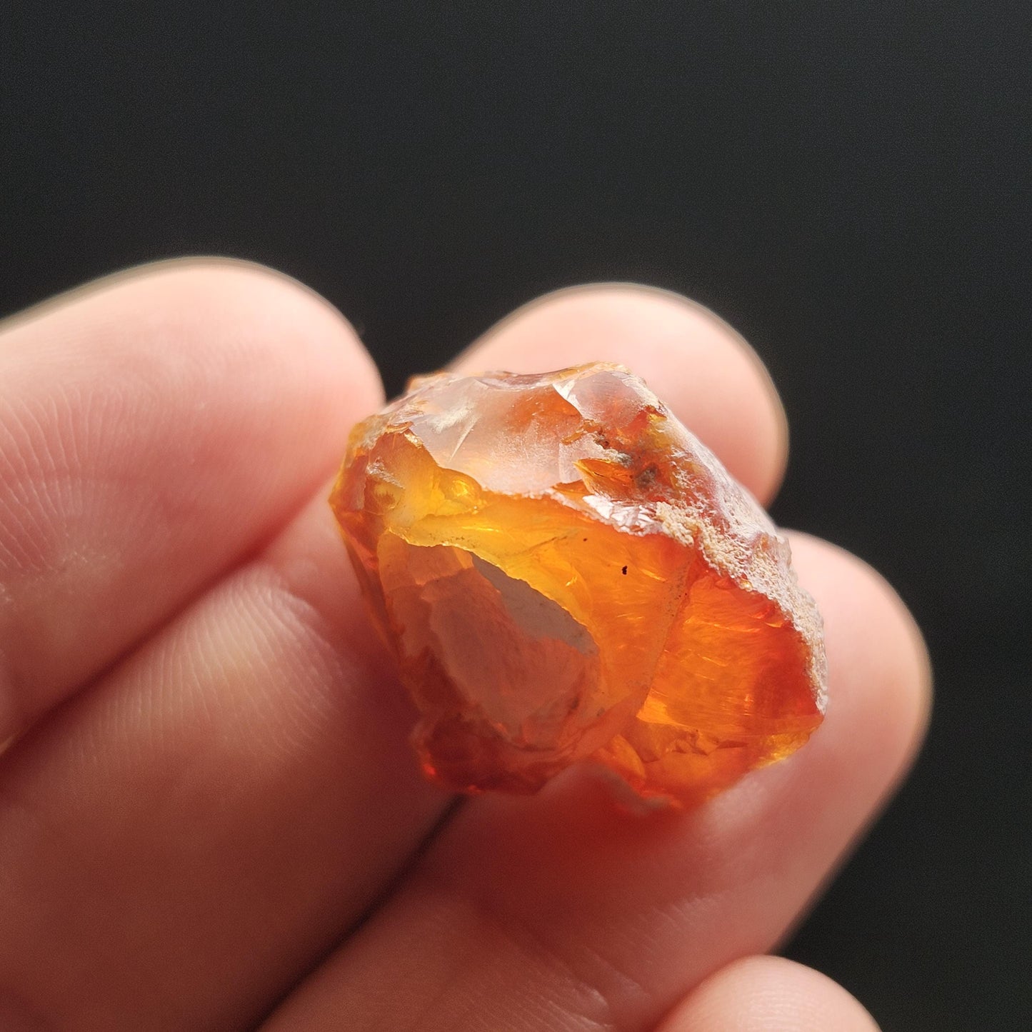 Mexican Fire Agate Crystal 4g, High