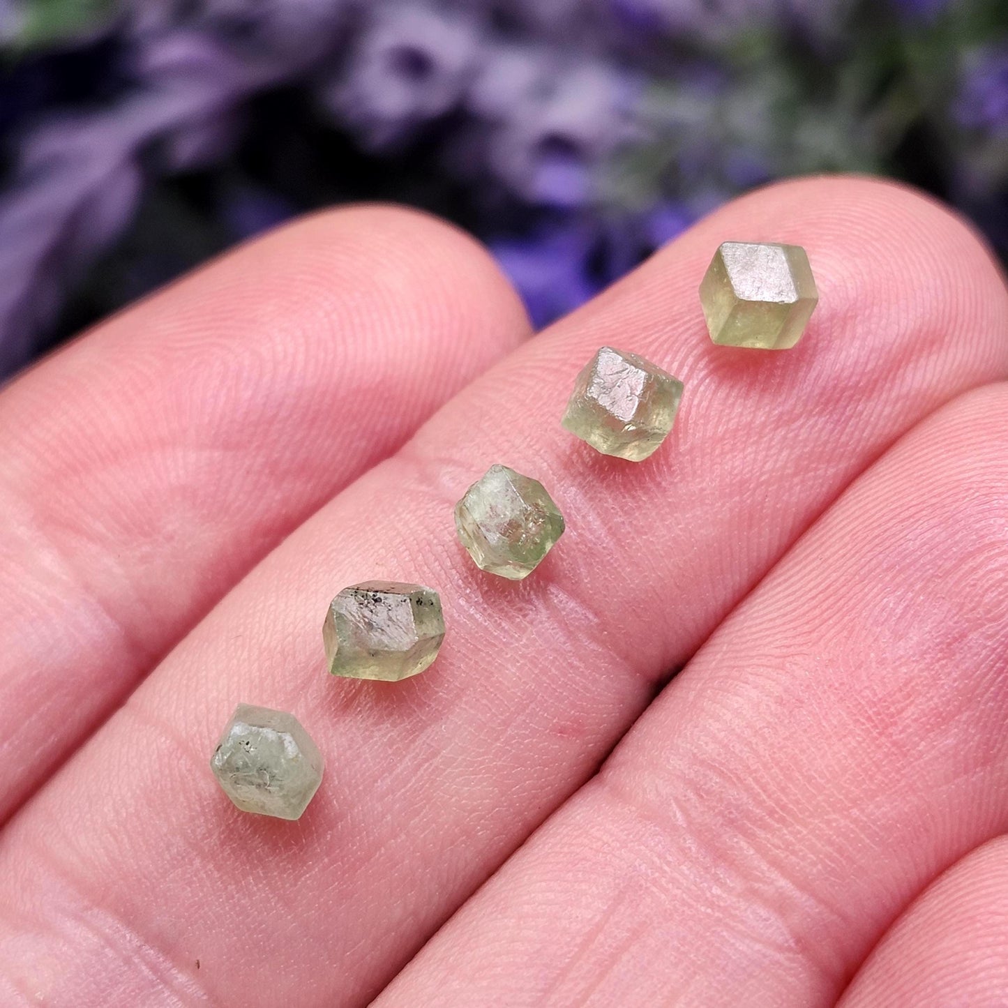 Green Demantoid Garnet Crystal OLD STOCK Specimens