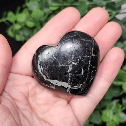 Black Tourmaline Crystal Heart