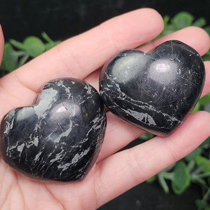 Black Tourmaline Crystal Heart
