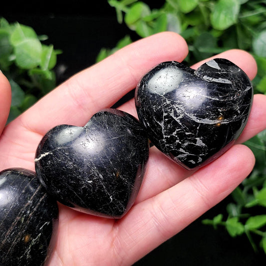 Black Tourmaline Crystal Heart